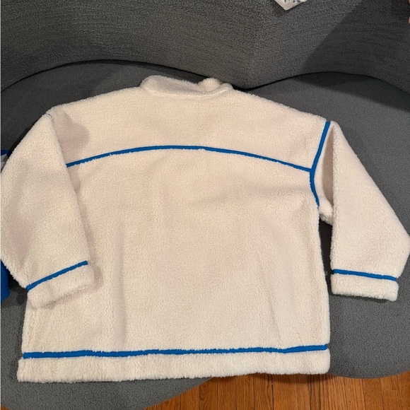 The Wild Collective Women's Detroit Lions Natural Taping Sherpa Jacket Size XXL - Picture 4 of 6